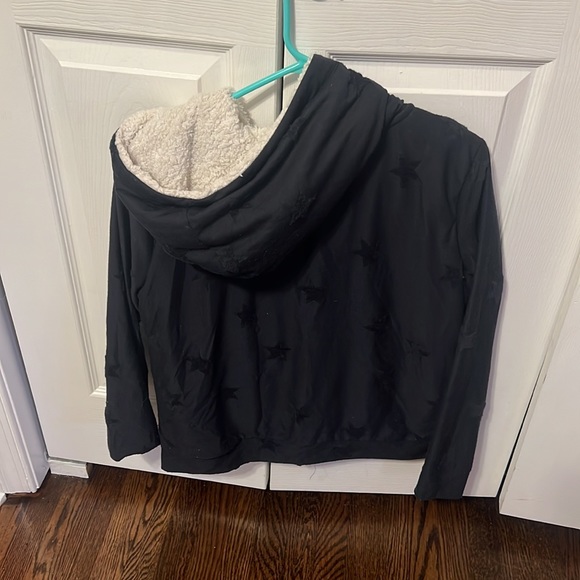 Boboau Navy Blue Zip Up Jacket with Stars - Picture 3 of 4